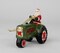 Ceramic Santa On Green Tractor Ornament, Gift for Him or Dad, Kitchen Décor, Christmas Décor, Gift for Farmer, Farmhouse Decor